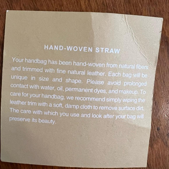 Michael Kors Hand-Woven Straw Leather Trim ToteSantorini Summer Straw Purse - Picture 7 of 12